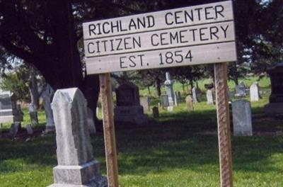 Richland Center Citizen Cemetery on Sysoon