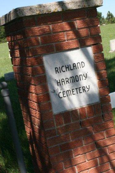 Richland Harmony Cemetery on Sysoon