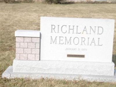 Richland Memorial Cemetery on Sysoon