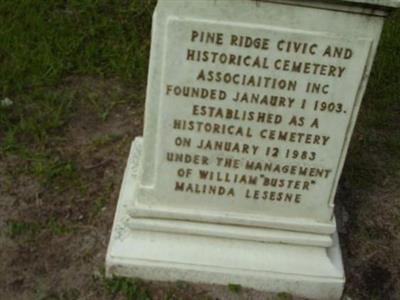 Pine Ridge Civic and Historical Cemetery on Sysoon