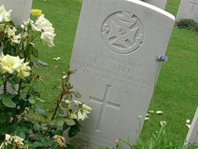 Rifleman Frederick Charles Tate on Sysoon