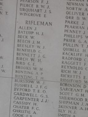 Rifleman Leonard C. Grainger on Sysoon