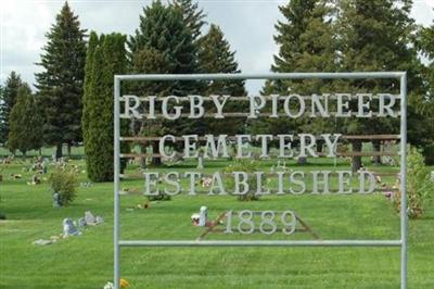 Rigby Pioneer Cemetery on Sysoon