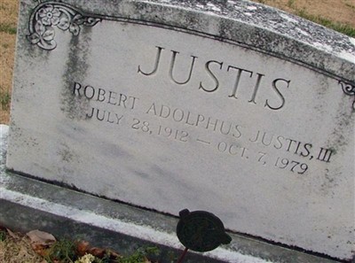 Robert Adolphus Justis, III on Sysoon