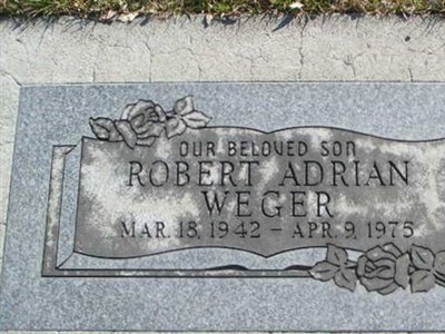 Robert Adrian Weger, Jr on Sysoon
