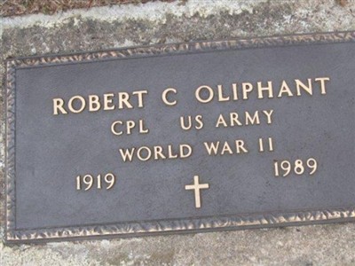 Corp Robert C. Oliphant on Sysoon
