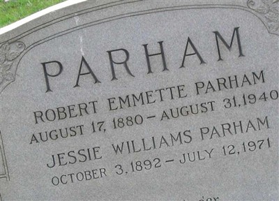 Robert Emmette Parham on Sysoon
