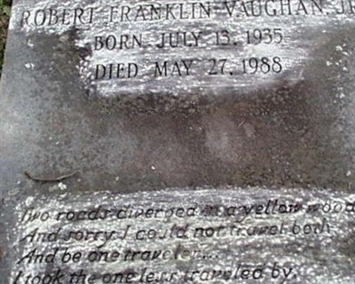 Robert Franklin Vaughan, Jr on Sysoon