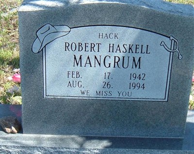 Robert Haskell Mangrum on Sysoon