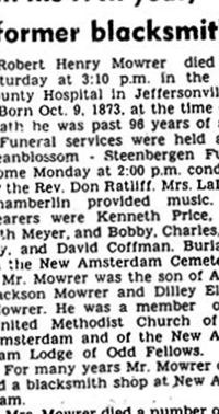 Robert Henry "Rob" Mowrer, Sr on Sysoon
