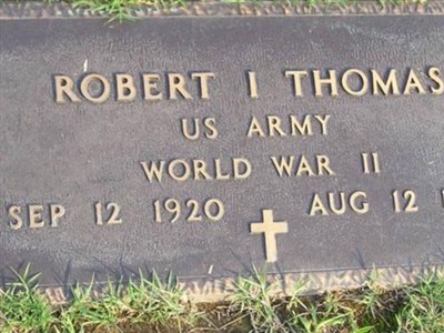 Robert I Thomas, Find a grave on Sysoon Robert I Thomas on Sysoon
