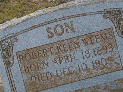 Robert Keen Weems on Sysoon