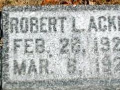 Robert L Acker on Sysoon