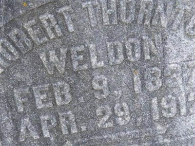 Robert Thornton Weldon on Sysoon
