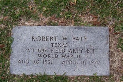 Robert W. Pate on Sysoon