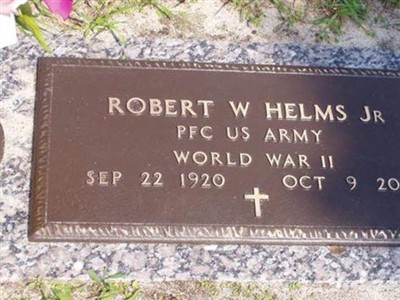 Robert Williamson Helms, Jr on Sysoon