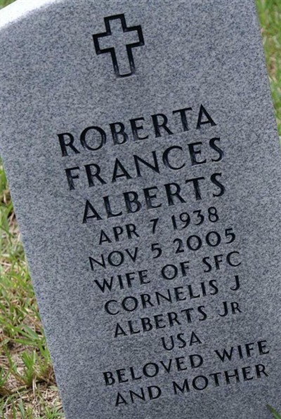 Roberta Frances Alberts on Sysoon