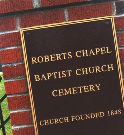 Roberts Chapel Baptist Church Cemetery on Sysoon