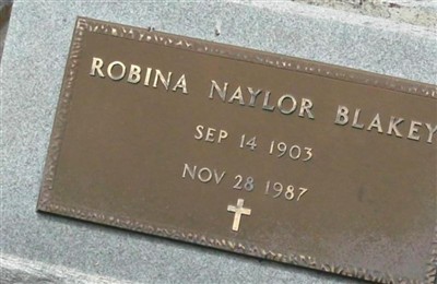 Robina Naylor Blakey on Sysoon