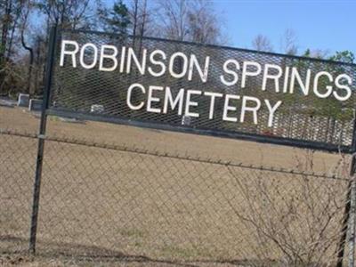 Robinson Springs Cemetery on Sysoon