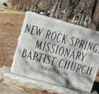 New Rock Springs Baptist Cemetery on Sysoon