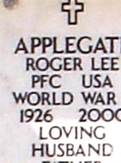 Roger Lee Applegate on Sysoon