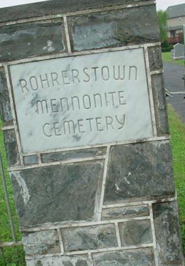 Rohrerstown Mennonite Cemetery (Old) on Sysoon
