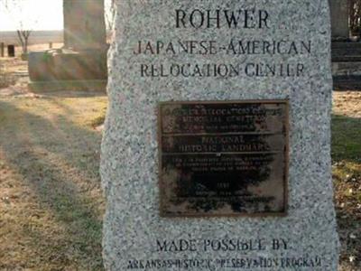 Rohwer Relocation Center Cemetery on Sysoon
