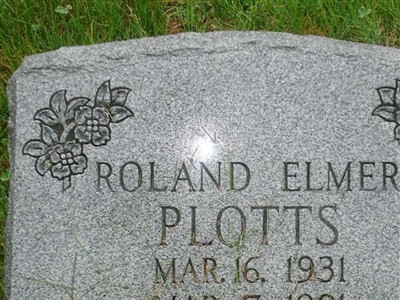 Roland Elmer Plotts on Sysoon