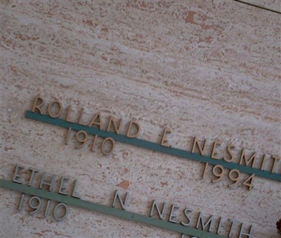 Rolland E Nesmith on Sysoon