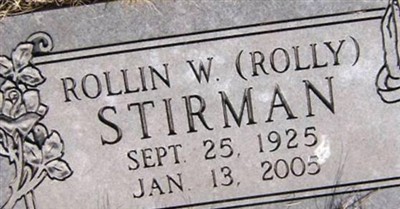 Rollin W "Rolly" Stirman on Sysoon