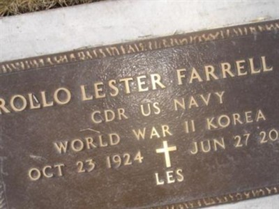 Rollo Lester "Les" Farrell, Jr on Sysoon