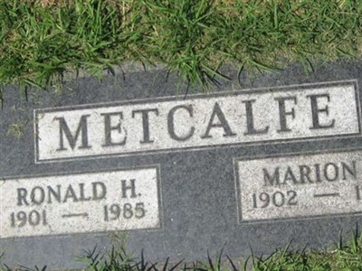 Ronald H Metcalfe on Sysoon