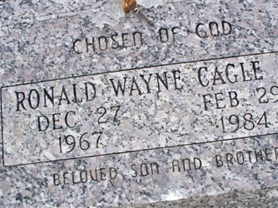 Ronald Wayne Cagle, Jr on Sysoon