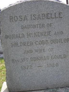 Rosa Isabelle Dunlop Gould on Sysoon