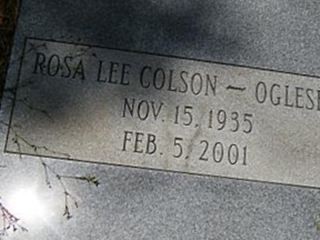 Rosa Lee Colson Oglesby on Sysoon