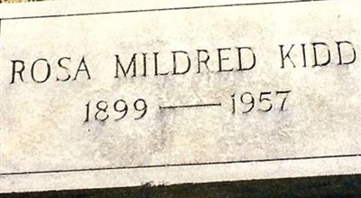 Rosa Mildred Kidd on Sysoon