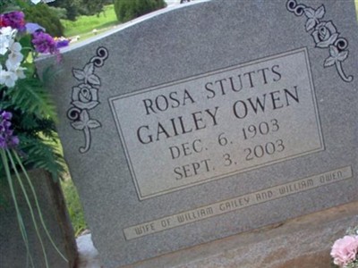 Rosa Stutts Gailey Owen on Sysoon