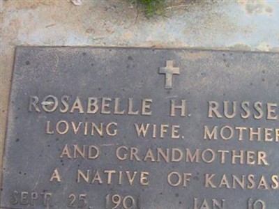Rosabelle H V Russell on Sysoon