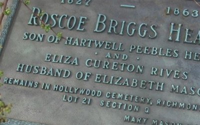 Roscoe Briggs Heath on Sysoon