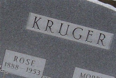 Rose Blocker Kruger on Sysoon
