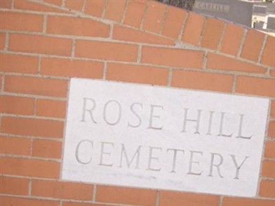 Rose Hill Cemetery on Sysoon