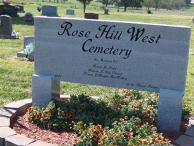 Rose Hill West Cemetery on Sysoon