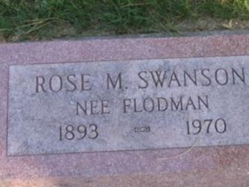 Rose M. Flodman Swanson on Sysoon