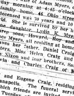 Rose May Craig Myers on Sysoon