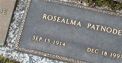 Rosealma Patnode on Sysoon