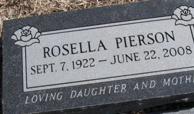 Rosella Pierson on Sysoon