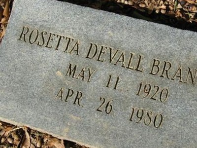 Rosetta Devall Brantley on Sysoon