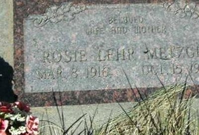 Rosie Lehr Metzger on Sysoon