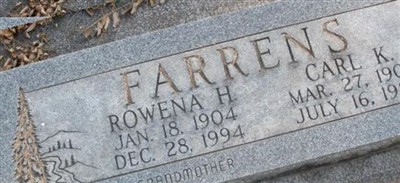 Rowena H Farrens on Sysoon